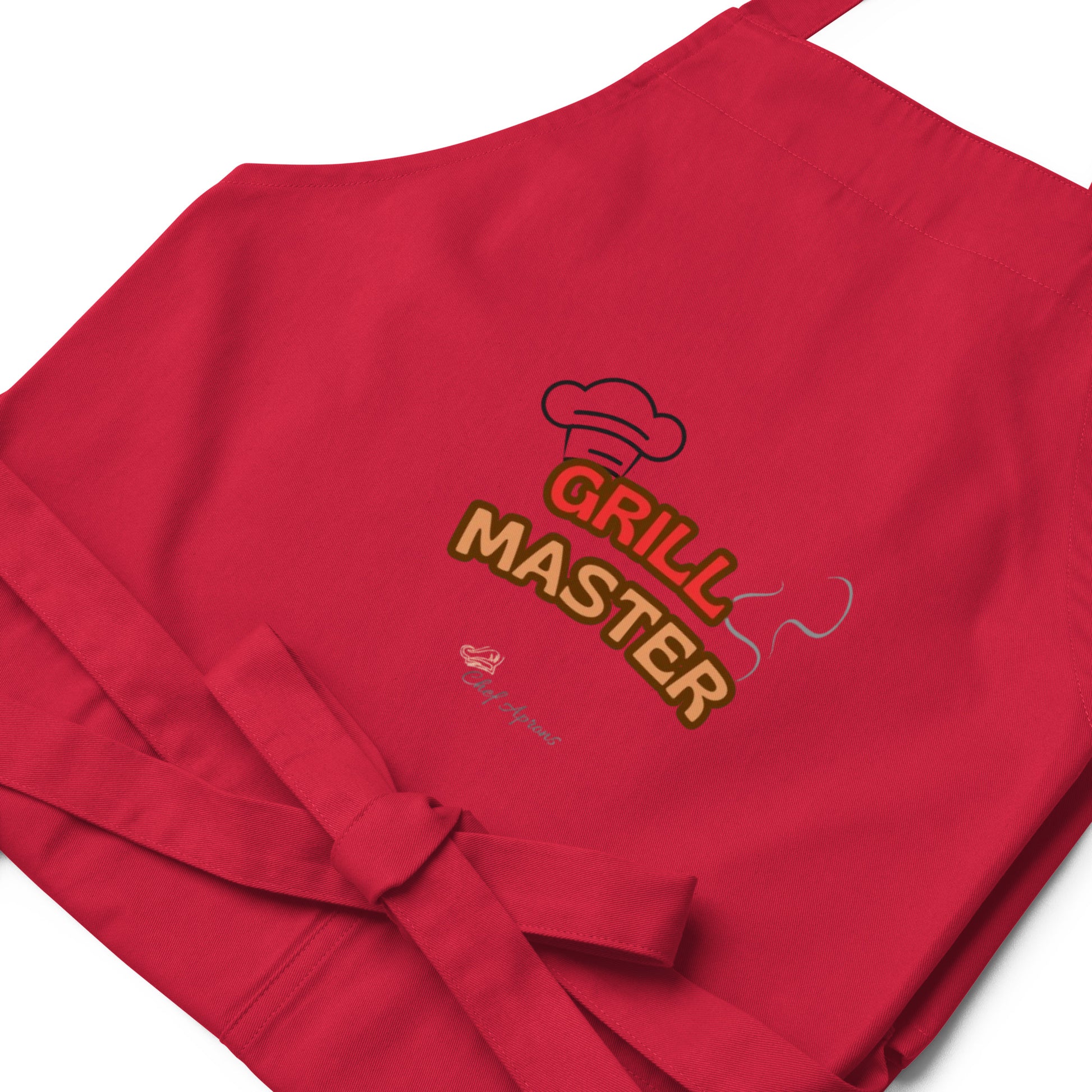 Close-Up view of Red Grill Master Design Durable BBQ Apron
